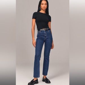 Abercrombie & Fitch Blue Ankle Jeans